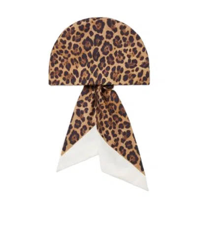 Valentino Garavani Escape Leopard Print Headband In Yellow