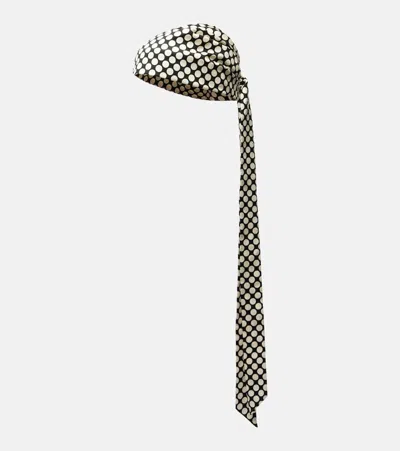 Valentino Garavani Escape Polka-dot Cotton And Silk Head Wrap