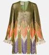 Valentino Escape Printed Silk-blend Minidress