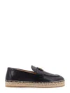 Valentino Garavani Palm Avenue Leather Espadrille Loafers