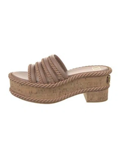 Pre-owned Valentino Garavani Espadrilles In Neutral