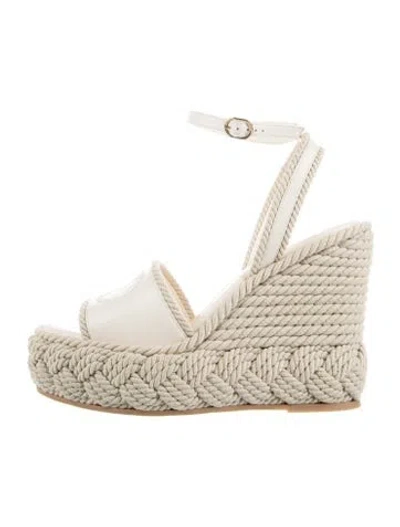 Pre-owned Valentino Garavani Espadrilles In Neutral