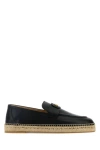Valentino Garavani Palm Avenue Leather Espadrille Loafers
