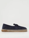 Valentino Leisure Flows Espadrilles In Split Leather In Blue