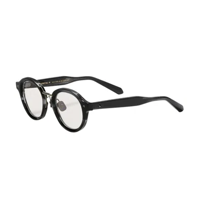 Valentino Garavani Valentino Essential - Iv Demo Round Unisex Eyeglasses Vlx-132 B 46 In Black