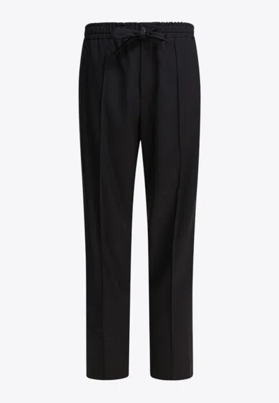 VALENTINO ESSENTIAL WOOL STRAIGHT-LEG PANTS