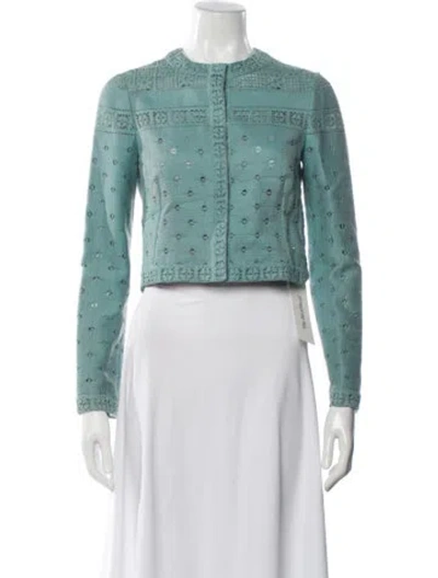 Pre-owned Valentino Evening Jacket In Green