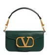 Shop Valentino Exclusive Leather Locó Top-handle Bag In Green