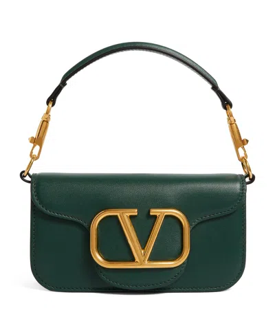 Valentino Garavani Exclusive Leather Locó Top-handle Bag In Green