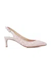 Valentino Exposed Heels With Shallow Mouth And High Heels In Pink