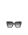 Valentino Eyewear Butterfly Frame Sunglasses In Gray