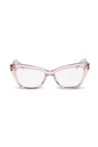 Valentino Garavani Valentino Eyewear Cat-eye Frame Glasses In Pink