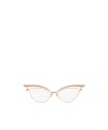 Valentino Eyewear Cat-eye Frame Glasses In Pink