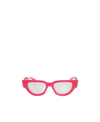 Valentino Ii Vlogo Cat-eye Sunglasses In Silver