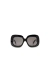 Valentino Eyewear Oversized Frame Sunglasses In Black