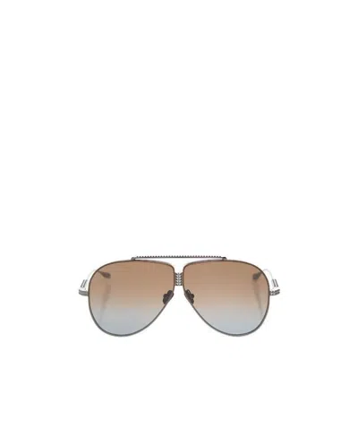 Valentino Eyewear Pilot Frame Sunglasses In Nude