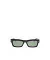 Valentino Eyewear Rectangle-frame Sunglasses In Black
