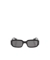 Valentino Eyewear Rectangular Frame Sunglasses In Gray