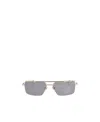 Valentino Eyewear Rectangular Frame Sunglasses In Gray