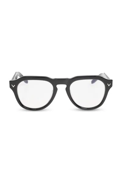 Valentino Garavani Valentino Eyewear Round-frame Glasses In Black