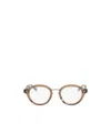 Valentino Eyewear Round Frame Glasses In White