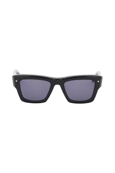 Valentino Eyewear Square Frame Sunglasses In Black