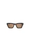 Valentino Eyewear Square Frame Sunglasses In Black