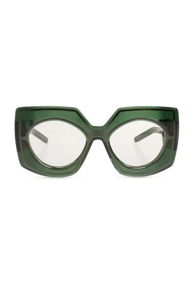 Valentino Eyewear Square Frame Sunglasses In Green