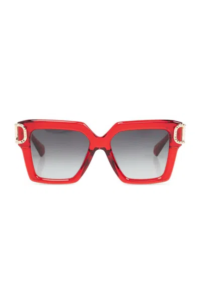 Valentino Garavani Valentino Eyewear Square In Red
