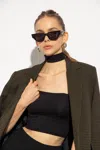 Valentino Eyewear Sunglasses With Logo In Black