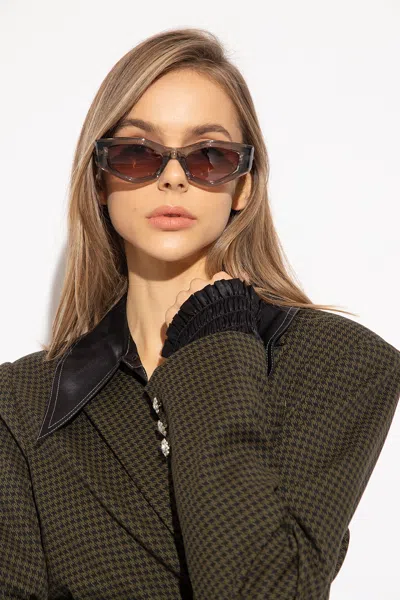 Valentino Eyewear Sunglasses With Logo In Grey