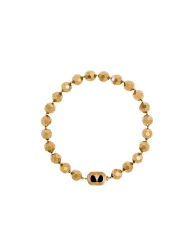 Valentino Garavani Faceted-sphere Bead Necklace In Purple