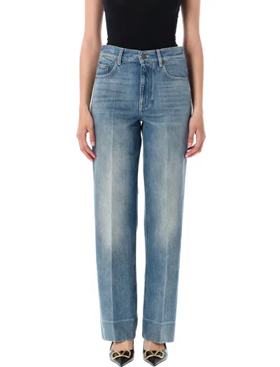 Valentino Faded-effect Blue Jeans