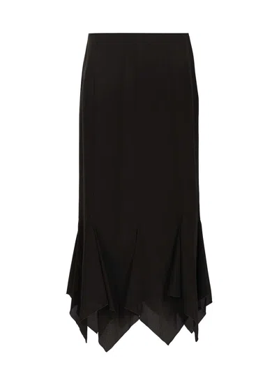 Valentino Midi Skirt In Black