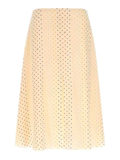 Valentino Falda Semilarga - Rosado In Brown