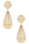Valentino Women's Poetiques Des Gouttes Earrings In Oro & Crystal