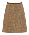 Valentino Herringbone Knit Pencil Skirt