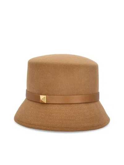 Valentino Garavani Fashionable Women's Bucket Hat For Fw24 Season In Tan