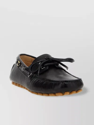 VALENTINO GARAVANI FASTAWAY DRIVER LOAFERS METAL EYELETS