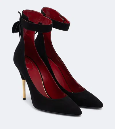Valentino Garavani Valentino Ankle-strap Pointed Toe Pumps In Black