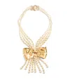 Valentino Faux Pearl Trop Chou Layered Necklace In Gold