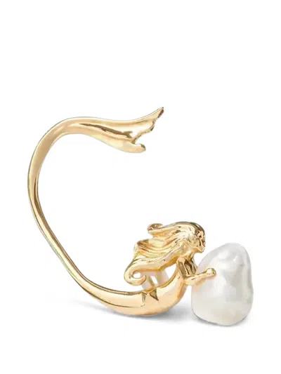 Valentino Garavani Faux-pearl Earring In Gold
