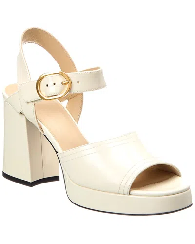 Valentino Garavani Valentino Fawcette 100 Leather Platform Sandal In Animal Print