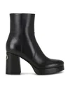 Valentino Garavani Fawcette Platform Ankle Boot In Calfskin 90mm Woman Black 42 In Black