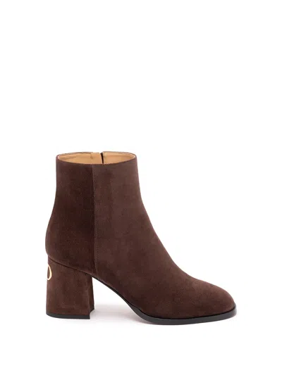Valentino Garavani `fawcette` Boots In Brown