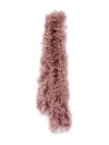 Valentino Feathers Scarf With Ostrich And Turkey Feathers In Brown