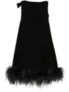 Valentino Black Sleeveless Crewneck Mini Dress In Black