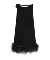 Valentino Black Sleeveless Crewneck Mini Dress In Black