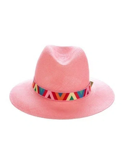 Pre-owned Valentino Garavani Fedora In Pink