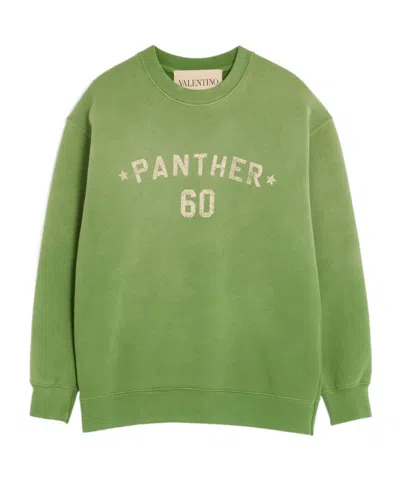 VALENTINO VALENTINO	LOGO EMBROIDERED CREWNECK SWEATSHIRT
